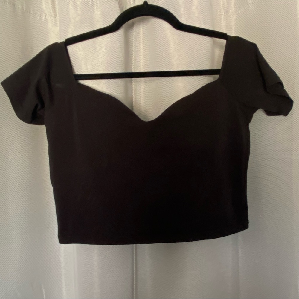 ASOS sweetheart neckline crop top